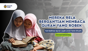 Bantu Santri Yatim Dhuafa mengaji dengan Quran yang Layak